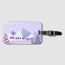 Etiqueta Para Maletas Winter Mountain Bachelorette Weekend Custom