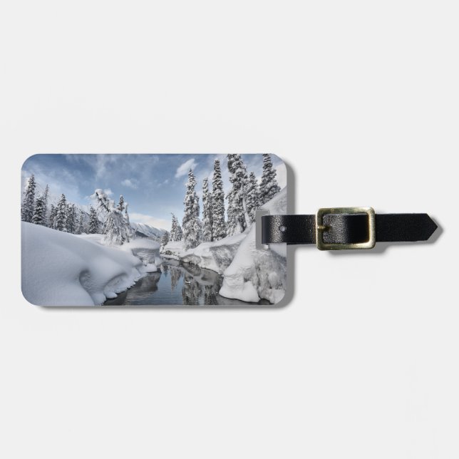Etiqueta Para Maletas Winter Wonderland (Frente Horizontal)
