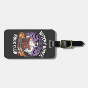 Etiqueta Para Maletas Witch Goose Book Club Spooky Halloween Animal