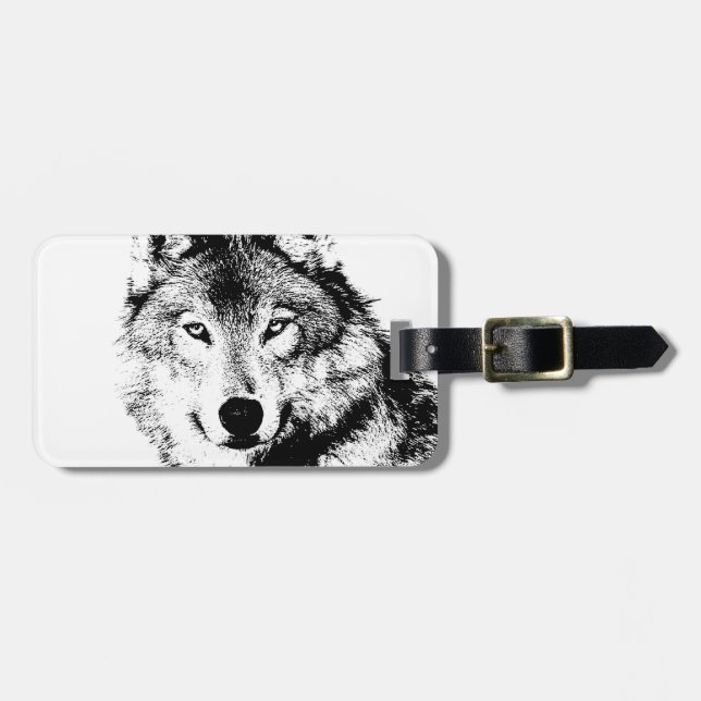 Etiqueta Para Maletas Wolf (Frente Horizontal)