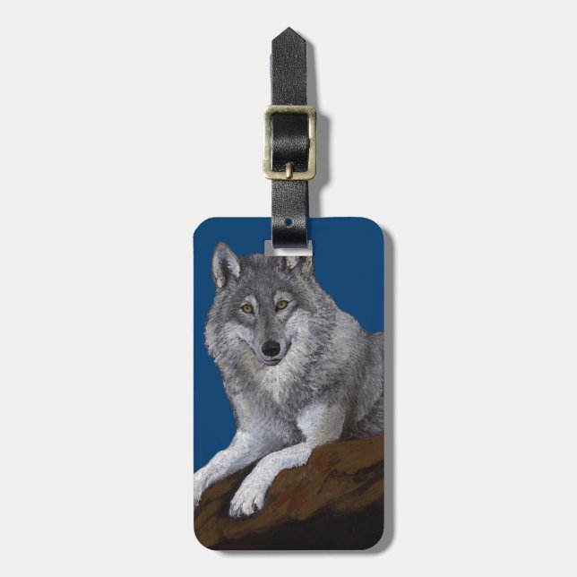 Etiqueta Para Maletas Wolf (Frente Vertical)