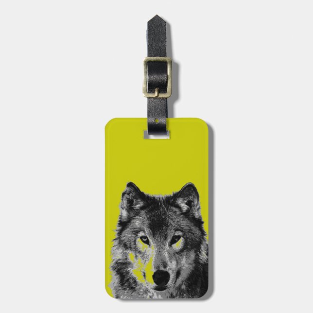 Etiqueta Para Maletas Wolf (Frente Vertical)