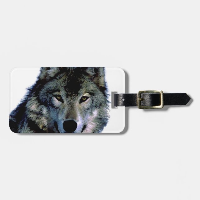Etiqueta Para Maletas Wolf (Frente Horizontal)