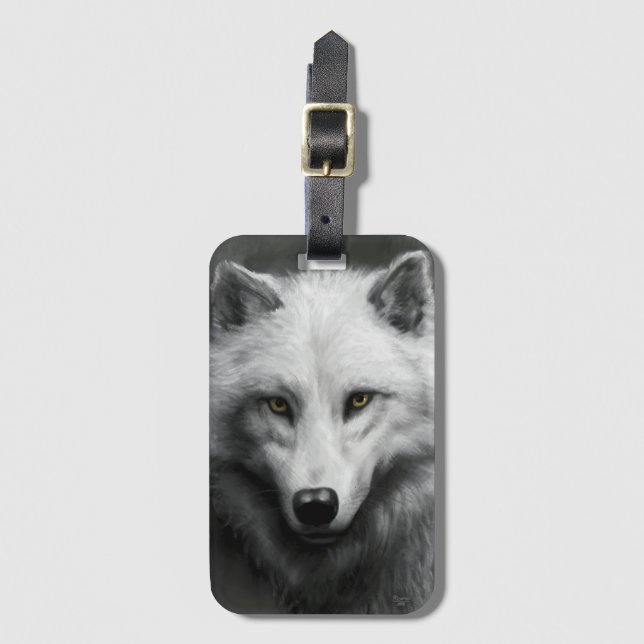 Etiqueta Para Maletas Wolf (Anverso vertical)