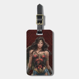 Etiqueta Para Maletas Wonder Woman Battle Ready Comic Art