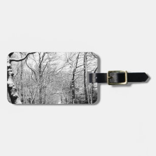 Etiqueta Para Maletas Woodland de invierno frío