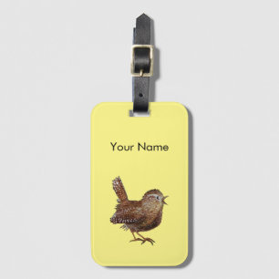 Etiqueta Para Maletas Wren Bird (Troglodytes Troglodytes) Personalizada