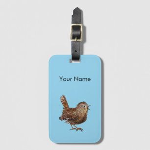 Etiqueta Para Maletas Wren Bird (Troglodytes Troglodytes) Personalizada
