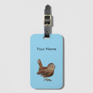 Etiqueta Para Maletas Wren Bird (Troglodytes Troglodytes) Personalizada