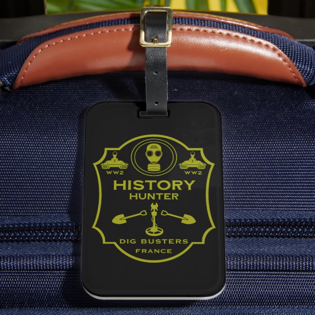 Etiqueta Para Maletas WW2 Trench Battlefield Metal Detecting Club (Anverso In situ 2)