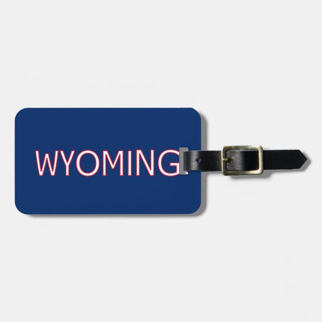 Etiqueta Para Maletas Wyoming (Frente Horizontal)