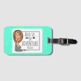 Etiqueta Para Maletas y así...la aventura comienza