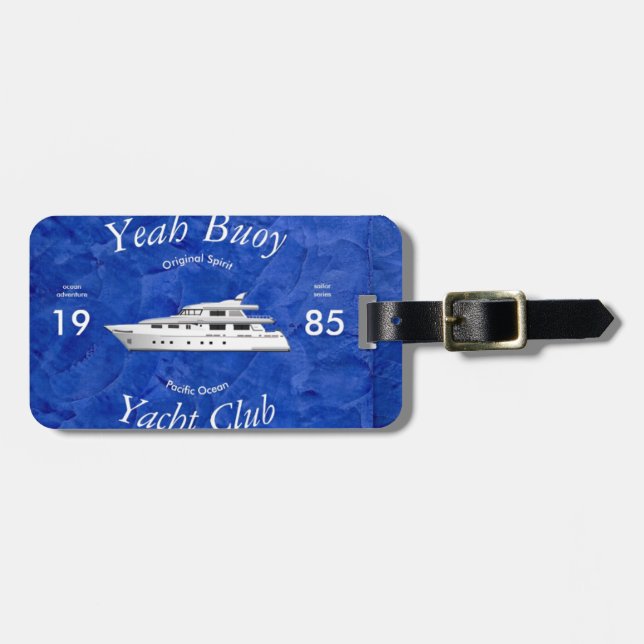 Etiqueta Para Maletas Yacht Club Yeah Buoy (Frente Horizontal)