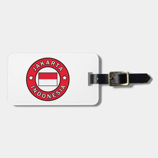 Etiqueta Para Maletas Yakarta Indonesia (Frente Horizontal)