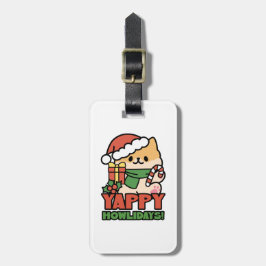 Etiqueta Para Maletas Yappy Howlidays - Personalizado de perros Navidade