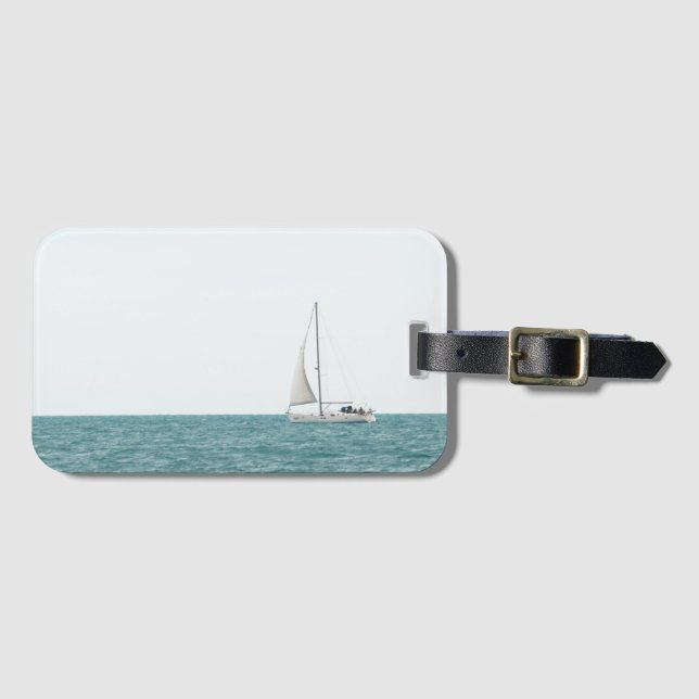 Etiqueta Para Maletas Yate (Anverso horizontal)