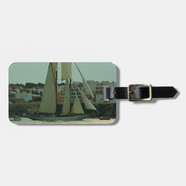 Etiqueta Para Maletas Yate clásico (Frente Horizontal)