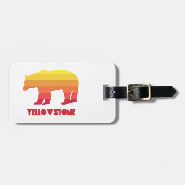 Etiqueta Para Maletas Yellowstone Bear (Frente Horizontal)