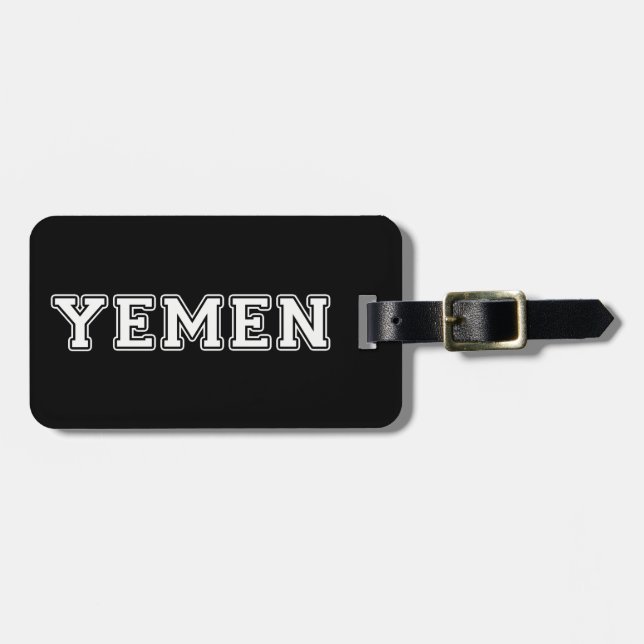 Etiqueta Para Maletas Yemen (Frente Horizontal)