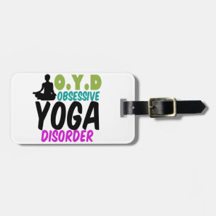Etiqueta Para Maletas Yoga divertida