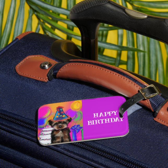 ETIQUETA PARA MALETAS YORKIE POO (Anverso In situ 3)