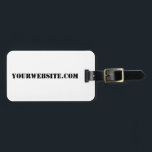 Etiqueta Para Maletas YourWebSite.com<br><div class="desc">"YourWebSite.com" Reemplace la dirección .com por la dirección Web. Añade cualquier otro lema o texto.</div>