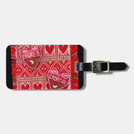 Etiqueta Para Maletas Zagreb Croacia Souvenir