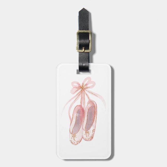Etiqueta Para Maletas Zapatilla de ballet  (Frente Vertical)