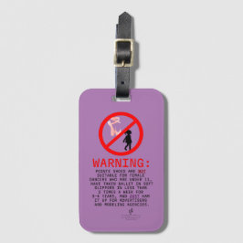 Etiqueta Para Maletas Zapatos de Puntillas Advertencia Ranura para Tarje