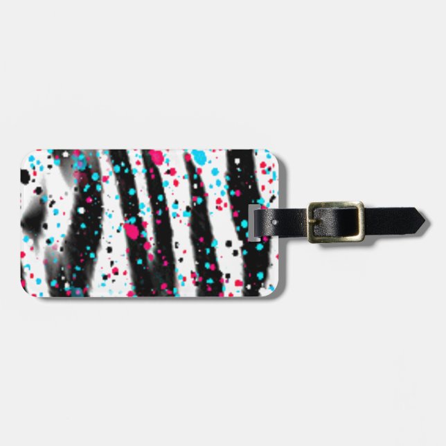 Etiqueta Para Maletas Zebra (Frente Horizontal)