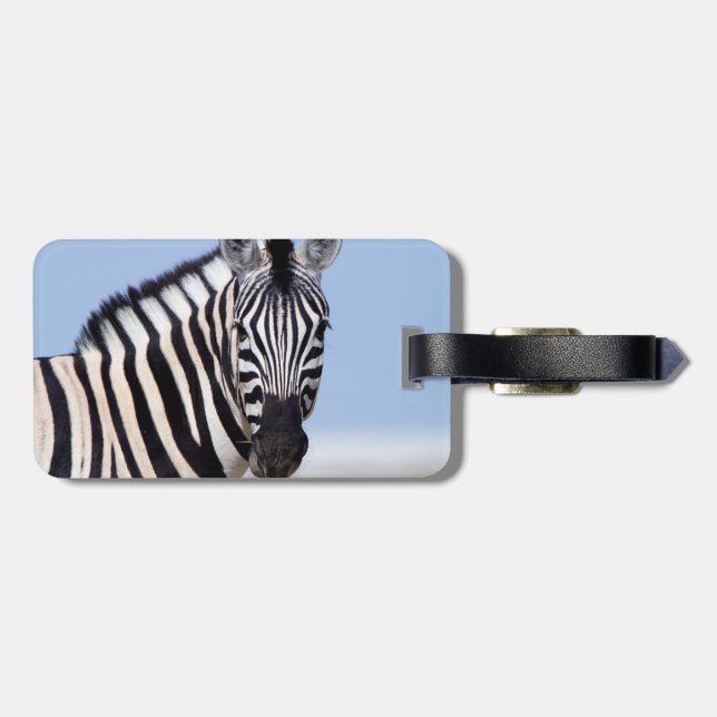 Etiqueta Para Maletas Zebra mirándote (Atrás Horizontal)