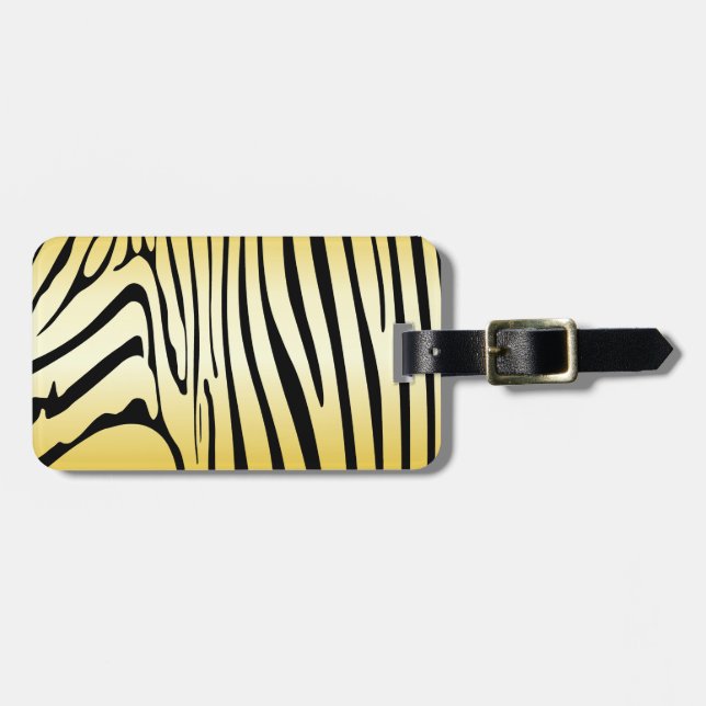 Etiqueta Para Maletas Zebra Zebra Yellow (Frente Horizontal)