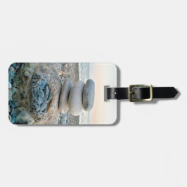 Etiqueta Para Maletas Zen Beach Stones