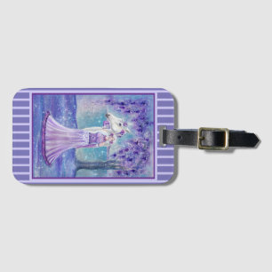 Etiqueta Para Maletas Zephyr unicorn y arte de hadas por Renee Lavoie