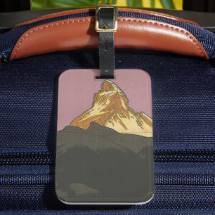 Etiqueta Para Maletas Zermatt Matterhorn Vintage Suiza