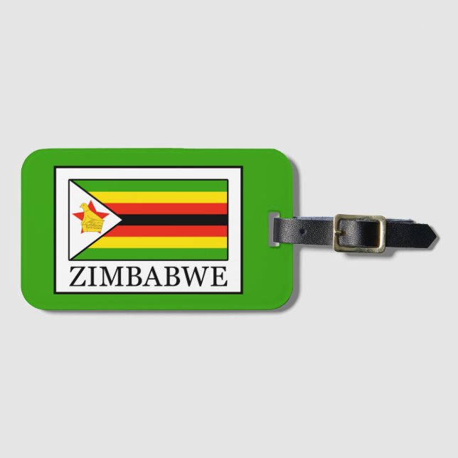 Etiqueta Para Maletas Zimbabue (Anverso horizontal)