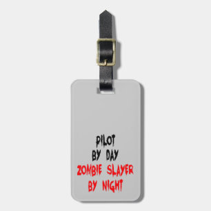 Etiqueta Para Maletas Zombie Slayer Pilot