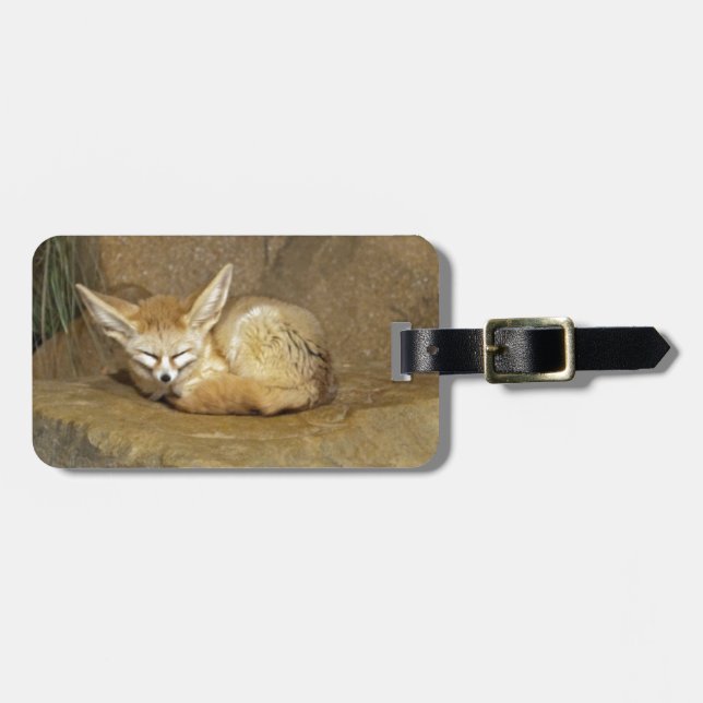 Etiqueta Para Maletas zorro del fennec (Frente Horizontal)
