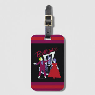 Etiqueta Para Maletas Zumo de remolacha   Beetlejuice & Lydia Boda