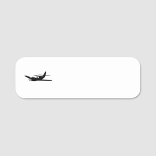 Etiqueta Para Nombres Aeroplano