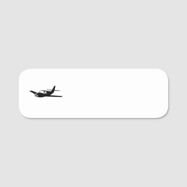 Etiqueta Para Nombres Aeroplano (Anverso)