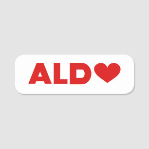 Etiqueta Para Nombres Aldo Love