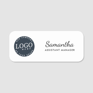 Etiqueta Para Nombres Añadir a su empleado corporativo con logotipo empr