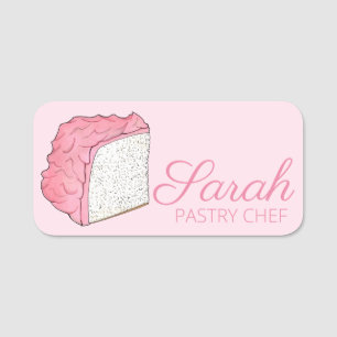 Etiqueta Para Nombres Angel Food Cake Slice Bake Sale Panadería Pasteler