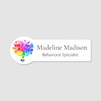 Etiqueta Para Nombres Árbol espectro autismo