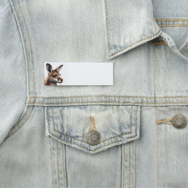 Etiqueta Para Nombres Arte animal australiano canguro (In situ)