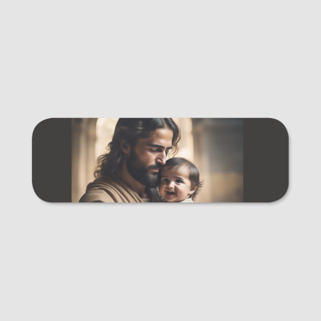Etiqueta Para Nombres arte de Jesús (Anverso)