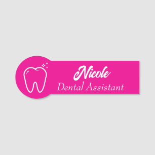 Etiqueta Para Nombres Asistente Dental