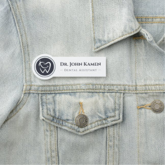 Etiqueta Para Nombres Asistente Dental | Logo de Dientes