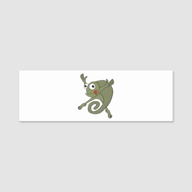 Etiqueta Para Nombres Awesome Chameleon (Anverso)